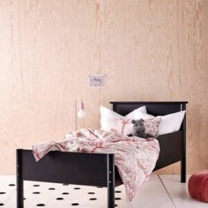 ZARAGOZA barnsäng 70×160 cm Svart