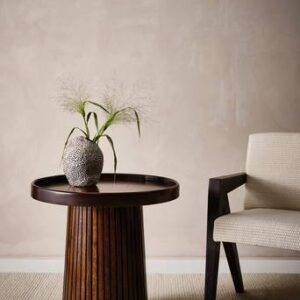 ZELARINO sidobord ø 60 cm Brun