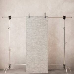 ZIGGY gångmatta i ull 80×200 cm Grå/Vit