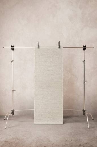 ZIGGY gångmatta i ull 80×200 cm Naturvit