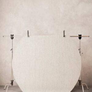 ZIGGY rund ullmatta Naturvit