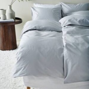 ZINNA påslakan Ljusgrå