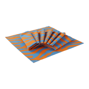 ZOE servett 8-pack Orange/blå