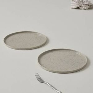 ZUMA PICNIC tallrik 2-pack ø 28 cm Beige/grå