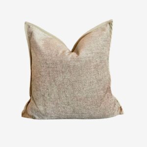 Zelected by Houze – Kuddfodral Imani Mörkt linne 50×50 – Beige – Prydnadskuddar & kuddfodral – Från Homeroom