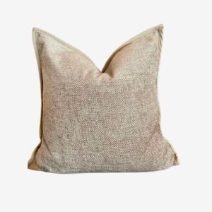 Zelected by Houze – Kuddfodral Imani Mörkt linne 65×65 – Beige – Prydnadskuddar & kuddfodral – Från Homeroom