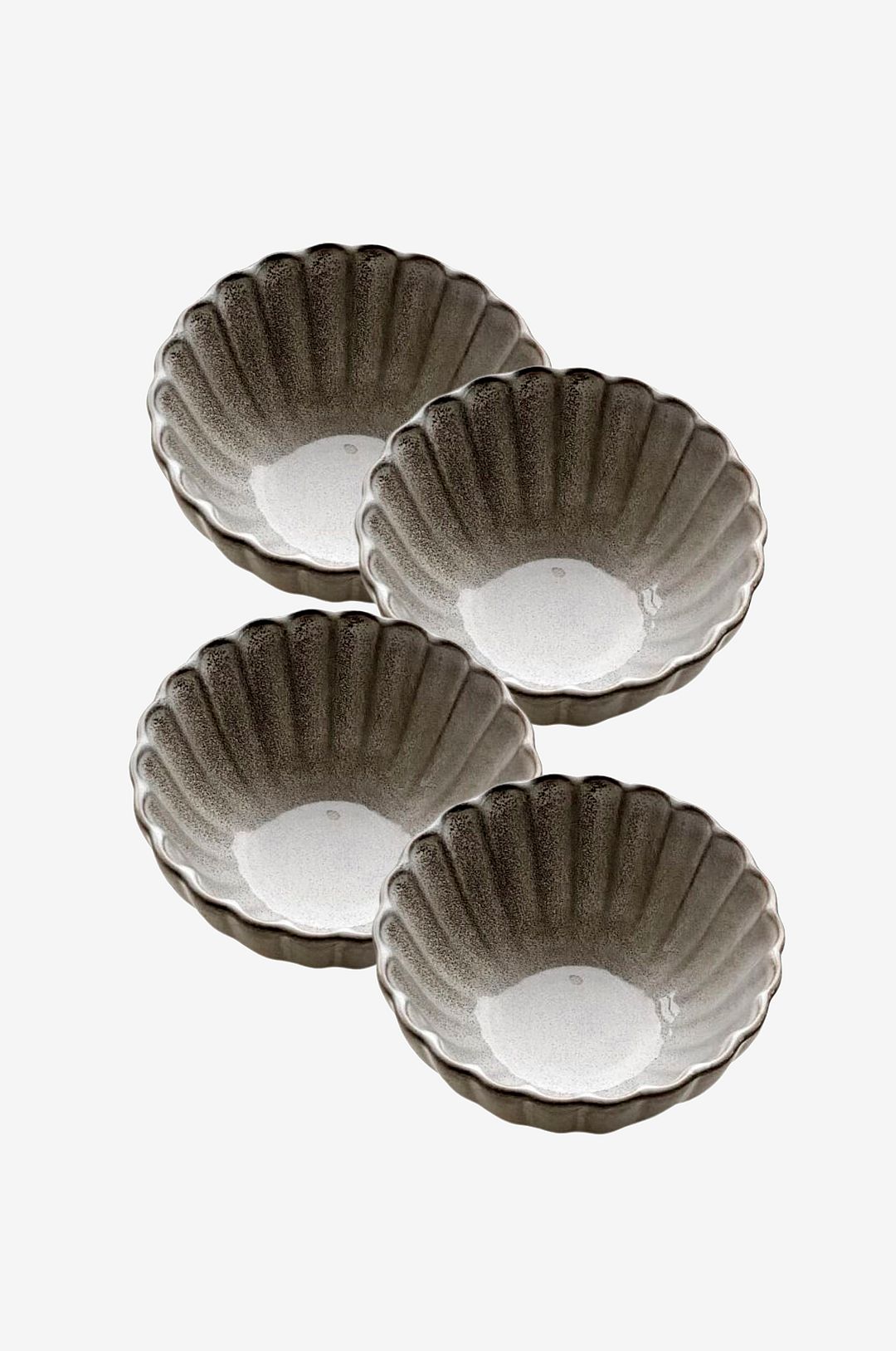 Zelected by Houze – Skål Dahlia Grey 4-p – Grå – Skålar – Från Homeroom