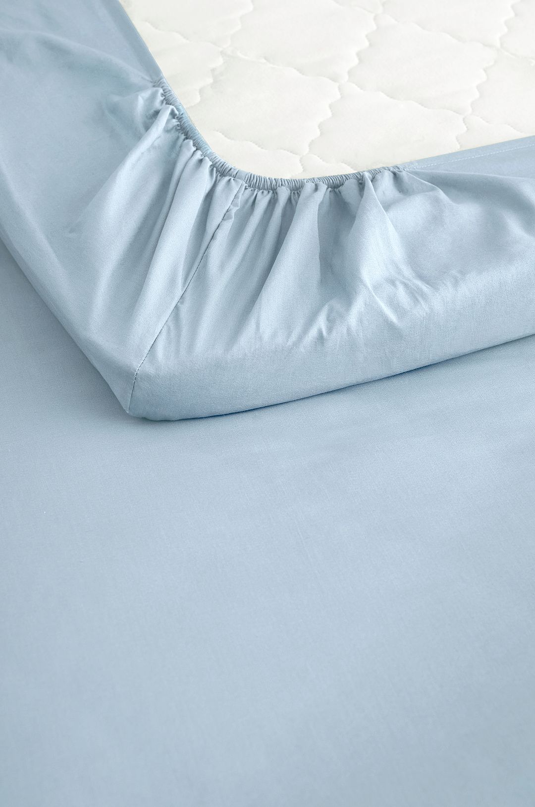 &Home – Dra på-lakan Heaven i bomull – Blå – Dra-på-lakan – Från Homeroom