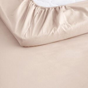 &Home – Dra på-lakan Heaven i bomull – Beige – Dra-på-lakan – Från Homeroom