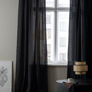 &Home – Kanallängd i halvpanama 2-pack – Svart – Kanallängder – Från Homeroom