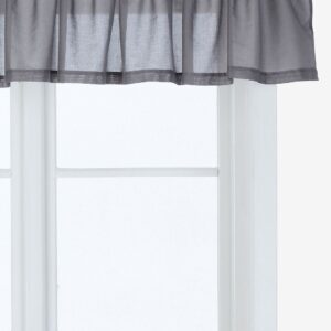 &Home – Kappa bomullsvoile – Grå – Gardinkappor – Från Homeroom