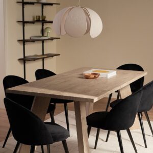 &Home – Matgrupp Country med 1 bord + 6 stolar – Vit – Matgrupp 6 personer – Från Homeroom