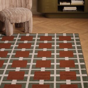 &Home – Matta Real Check – Grön – Jute- & sisalmattor – Från Homeroom