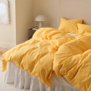 &Home – Påslakanset Heaven i bomull, 2 delar – Gul – Påslakanset – Från Homeroom