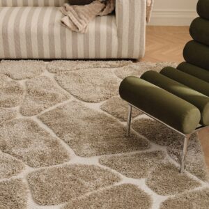 &Home – Ryamatta Alba Stone – Vit – Lugg & ryamattor – Från Homeroom