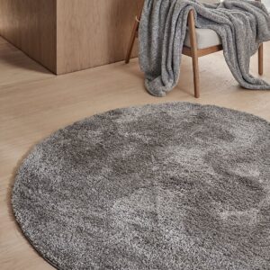 &Home – Ryamatta Lugo Round – Grå – Lugg & ryamattor – Från Homeroom