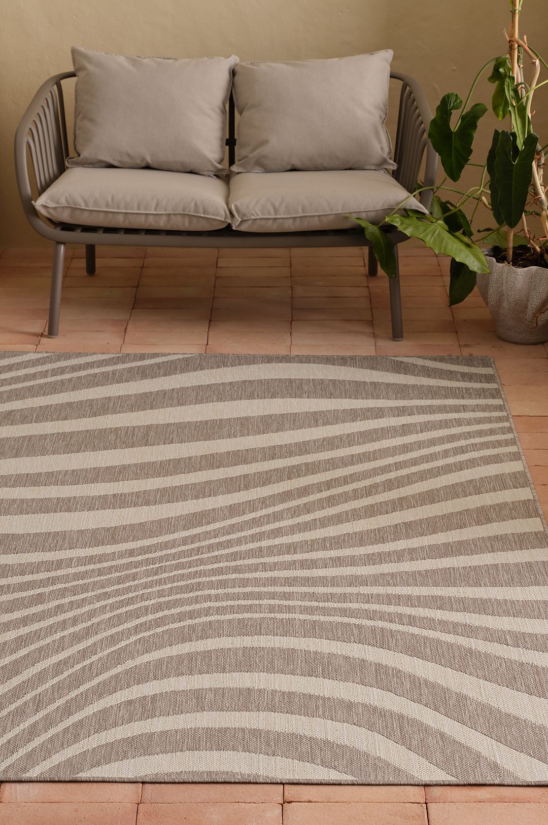 &Home – Utomhusmatta Riomaggiore Outdoorcarpet – Beige – Utemattor – Från Homeroom
