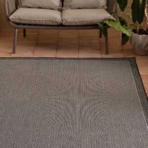 &Home – Utomhusmatta Vernazza Outdoorcarpet – Svart – Utemattor – Från Homeroom
