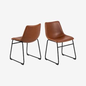 AC Design Furniture – I_Oregon matstol 2-pack – Brun – Stolar – Från Homeroom