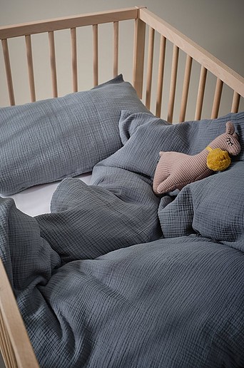 AMILIA påslakanset i muslin spjälsäng