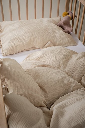 AMILIA påslakanset i muslin spjälsäng