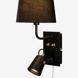 Aneta Lighting – Vägglampa Metz – Svart – Vägglampor – Från Homeroom