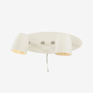 Aneta Lighting – Vägglampa, dubbel, Sandnes – Vit – Vägglampor – Från Homeroom