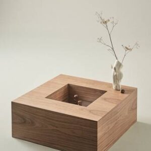 BARTOLO soffbord 90×90 cm Valnöt