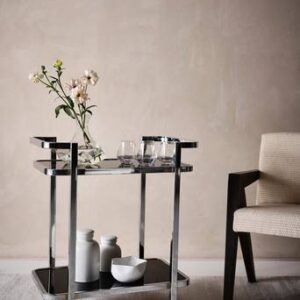 BELLAGIO serveringsvagn Krom