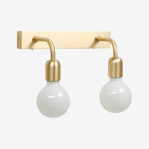 Belid – Vägglampa Regal 2 lampor – Mässing – Vägglampor – Från Homeroom