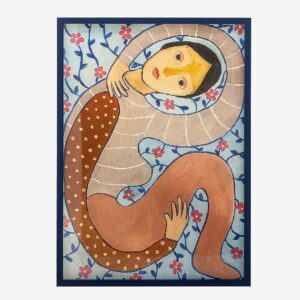 Bloomingville – Floriesta Illustration med ram – Flerfärgad – Tavlor – Från Homeroom