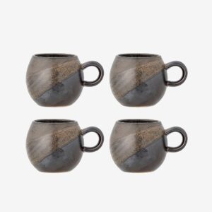 Bloomingville – Paula Kopp, 4-pack – Brun – Koppar & muggar – Från Homeroom