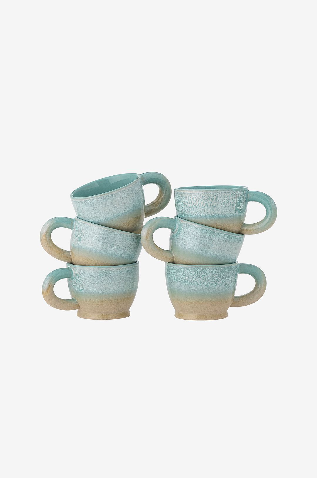 Bloomingville – Safie Mugg, 6-pack – Grön – Koppar & muggar – Från Homeroom