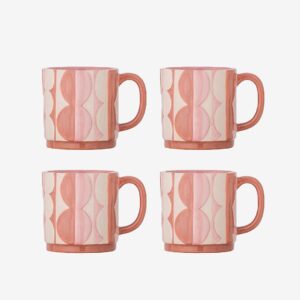 Bloomingville – Saul Kopp, set om 4 – Rosa – Koppar & muggar – Från Homeroom