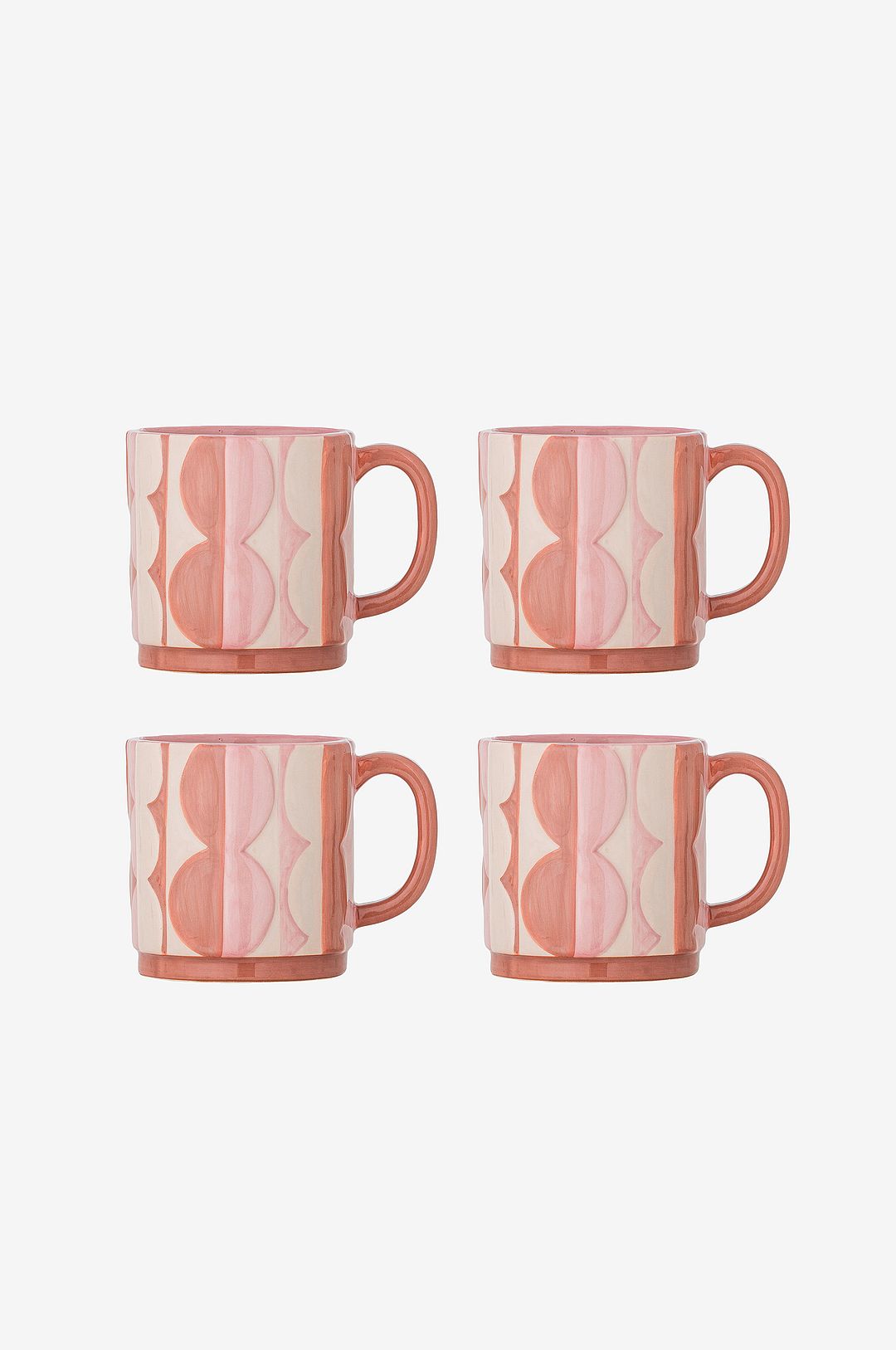 Bloomingville – Saul Kopp, set om 4 – Rosa – Koppar & muggar – Från Homeroom