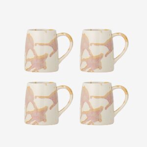 Bloomingville – Winnie Mugg, set om 4 – Beige – Koppar & muggar – Från Homeroom