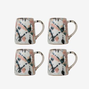 Bloomingville – Winnie Mugg, set om 4 – Flerfärgad – Koppar & muggar – Från Homeroom