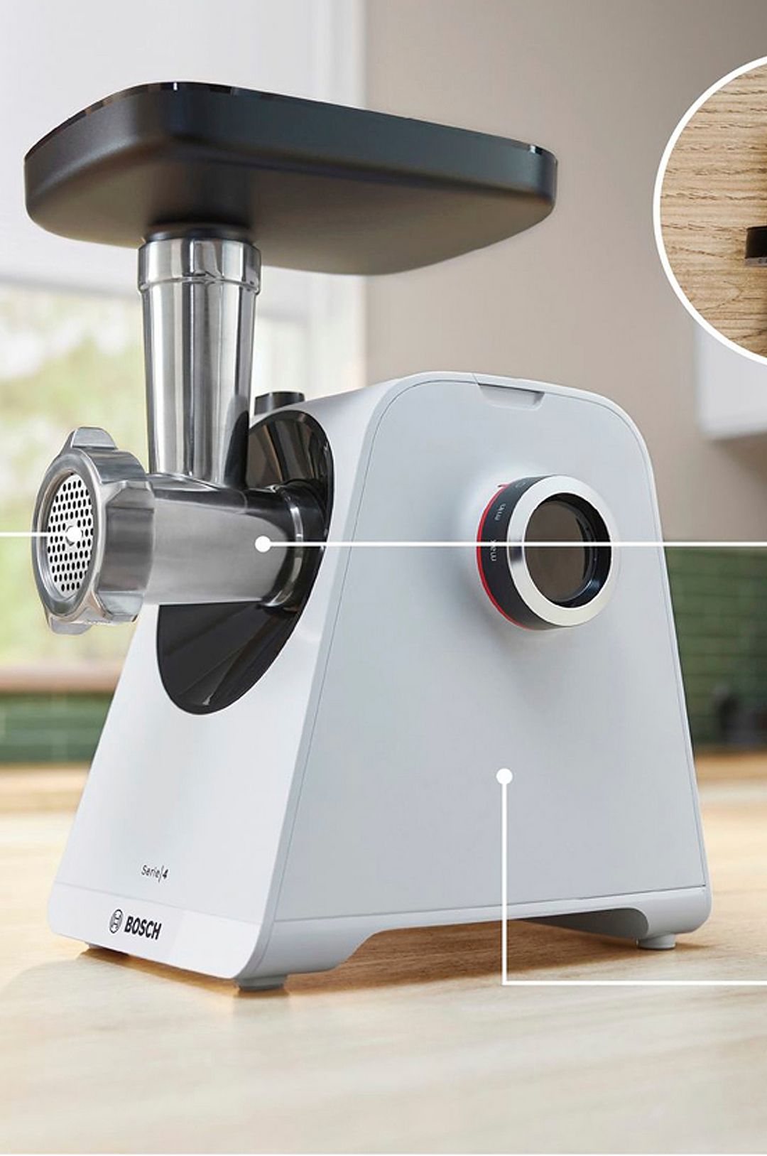 Bosch – Köttkvarn Mfws420w – Vit – Köttkvarnar – Från Homeroom