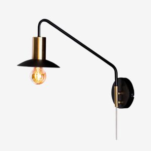 By Rydéns – Vägglampa Quinn kort – Svart – Vägglampor – Från Homeroom