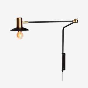 By Rydéns – Vägglampa Quinn lång – Svart – Vägglampor – Från Homeroom