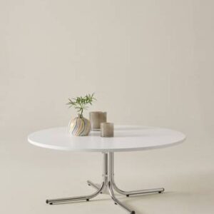 CHIPLEY soffbord ø 100 cm Vit