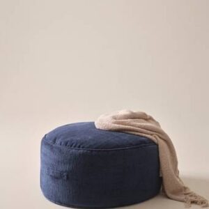 CLYMER sittpuff ø 80 cm Mörkblå