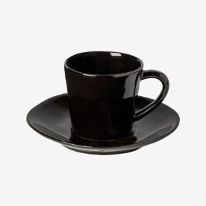 COSTA NOVA – Kopp med fat Nova Black – Svart – Koppar & muggar – Från Homeroom