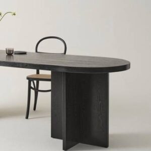 CRUZ matbord 80×260 cm Svart askfaner