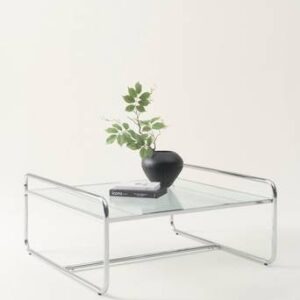 DOMINGO soffbord 100×100 cm Krom