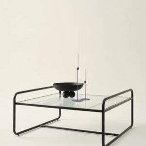 DOMINGO soffbord 100×100 cm Svart