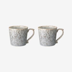 Denby – Mugg Halo Heritage Speckle 39 cl 2-pack – Grå – Koppar & muggar – Från Homeroom