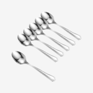 Dorre – Dessertsked 6-pack – Silver – Bestick – Från Homeroom