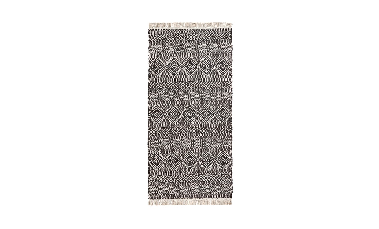 ETHNIC Matta 90×200 Svart/Natur