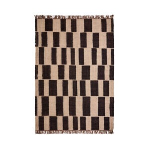 GRAPH Matta 160×230 Svart/Natur